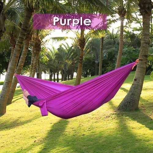 Backpacking Hammock - Portable Nylon Parachute Outdoor Double Hammock - Shopiment