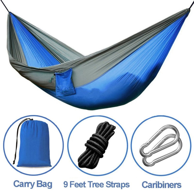 Backpacking Hammock - Portable Nylon Parachute Outdoor Double Hammock - Shopiment