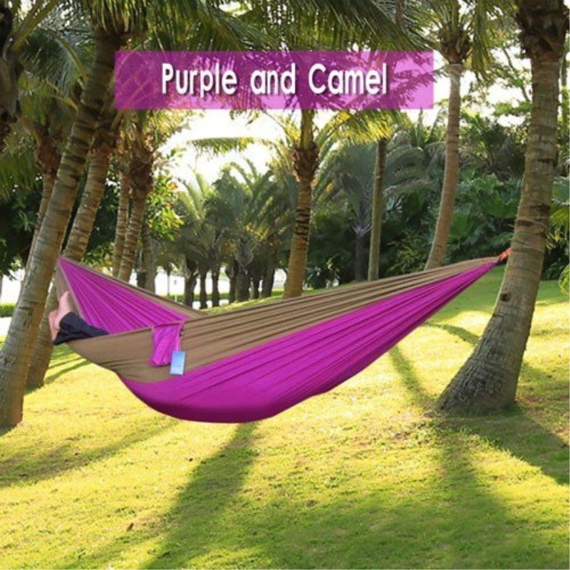 Backpacking Hammock - Portable Nylon Parachute Outdoor Double Hammock - Shopiment