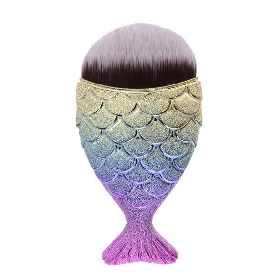 Cosmetic Mermaid Brush Professional Powder Mermaid Makeup Brushes Set Maquiagem Foundation Contour Fish Brush Make Up Tool Kits - Shopiment