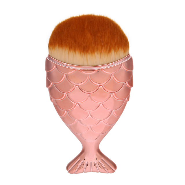 Cosmetic Mermaid Brush Professional Powder Mermaid Makeup Brushes Set Maquiagem Foundation Contour Fish Brush Make Up Tool Kits - Shopiment