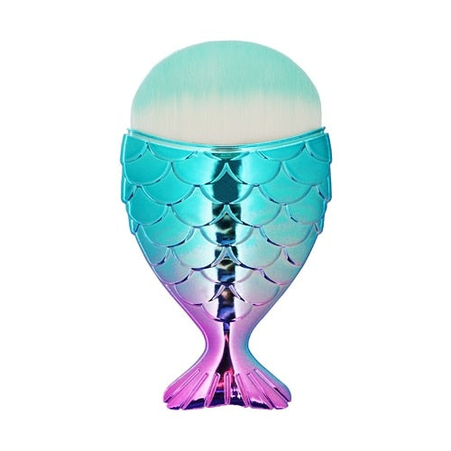 Cosmetic Mermaid Brush Professional Powder Mermaid Makeup Brushes Set Maquiagem Foundation Contour Fish Brush Make Up Tool Kits - Shopiment