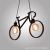 Image of Bicycle chandelier for home and restaurant double head lighting modern Nordic - Shopiment