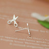 Image of STERLING SCISSORS SILVER EARRINGS CUTE AND SMALL - Shopiment