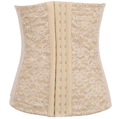 Lace body-shaping dress