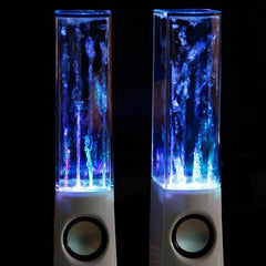 LED Dancing Water USB Powered Speakers Cool looking works with Mobile, PC AUX - Shopiment