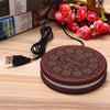 Image of Portable Cookie Shape Cup Mat USB Power Supply Cable Heater Mat Drinks Warmer Tiny Mug Drink Coaster Vacuum Cup Pad - Shopiment