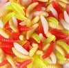 Image of 50pcs artificial soft maggot realistic grub fishing lure bait - Shopiment