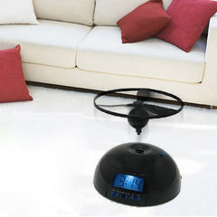 Flying Alarm Clock Digital LED Alarm Clock Gadget Run Away Flying/Rolling Helicopter Chopper Propeller Clock - Shopiment