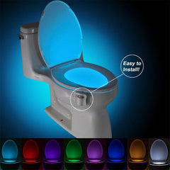 Motion Sensor Toilet LED light Human Body Induction Sensor Battery Operated Automatic Toilet Light - Shopiment