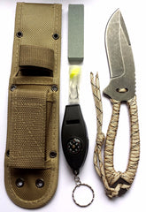 Multi function light weight camping outdoor survival fishing tactical train knife - Shopiment