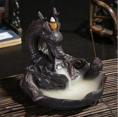 Dragon ceramic incense burner smoke -Home Decoration Handicraft - Shopiment