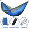 Image of Backpacking Hammock - Portable Nylon Parachute Outdoor Double Hammock - Shopiment