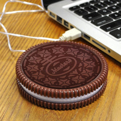 Portable Cookie Shape Cup Mat USB Power Supply Cable Heater Mat Drinks Warmer Tiny Mug Drink Coaster Vacuum Cup Pad - Shopiment