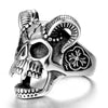 Image of Stainless steel ring men's jewellery ring wholesale vintage sheep's head ring - Shopiment