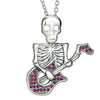 Image of Guitar Skeleton Pendant 925 Silver Necklace - Shopiment