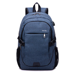 New fashion trend men's backpack, leisure business travel, computer backpack, junior high school schoolbag - Shopiment