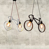 Image of Bicycle chandelier for home and restaurant double head lighting modern Nordic - Shopiment