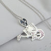 Image of Guitar Skeleton Pendant 925 Silver Necklace - Shopiment