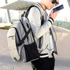 Image of New fashion trend men's backpack, leisure business travel, computer backpack, junior high school schoolbag - Shopiment