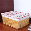 Image of The storage basket willow rattan storage basket kitchen finishing Home Furnishing supplies storage basket wholesale sundry snacks desktop - Shopiment