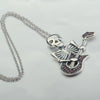 Image of Guitar Skeleton Pendant 925 Silver Necklace - Shopiment