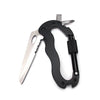 Image of Outdoor Survival Multi-function Fast Hanging D Buckle Carabiner Folding Knife With Lock Key Button Screwdriver Opener - Shopiment