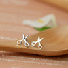 Image of STERLING SCISSORS SILVER EARRINGS CUTE AND SMALL - Shopiment