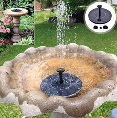 Solar powered fountain for bird bath and pond Kit Garden Water Pump with Sprayer and Sprayer Base - Shopiment