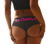 Image of Yes Daddy Panties - Underwear Panties T string Thongs Knickers Yes Daddy Letter Printed Underwear Ladies briefs - Shopiment