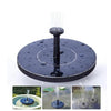 Image of Solar powered fountain for bird bath and pond Kit Garden Water Pump with Sprayer and Sprayer Base - Shopiment