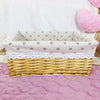 Image of The storage basket willow rattan storage basket kitchen finishing Home Furnishing supplies storage basket wholesale sundry snacks desktop - Shopiment