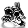 Image of Stainless steel ring men's jewellery ring wholesale vintage sheep's head ring - Shopiment