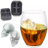 Image of Silicone Bones Skull Ice Cube Mold Kitchen Chocolate Tray Silicone Cake Candy Mould Cooking Tools - Shopiment