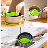 Image of Silicone Anti-spill Pot Strainers Liquid Funnel Baking Batter Deflector Anti-spill Drain Pans Kitchen Cooking Tool - Shopiment