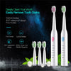 Image of Electric toothbrush for adult with USB charging full waterproof 4 toothbrush head - Shopiment