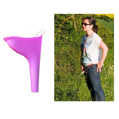 Women Urinal Outdoor Travel Camping Portable Female Urinal Soft Silicone Urination Device Stand Up & Pee - Shopiment