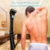 Image of RIVER LAKE Men Shaving 180 Degrees Foldable Electric Back Hair Shaver Battery Manual Long Handle Hair Remover 1 Razor & 2 Blades - Shopiment