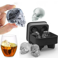 Silicone Bones Skull Ice Cube Mold Kitchen Chocolate Tray Silicone Cake Candy Mould Cooking Tools - Shopiment