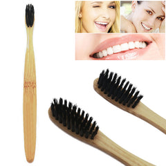 Toothbrush wholesale wooden bamboo charcoal soft toothbrush bamboo wooden handle - Shopiment