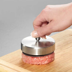 Stainless Steel Hamburger Patties Mold Maker Hand Operated Burger Press Kitchen Accessories Cooking Meat Tools