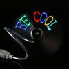 Image of USB Power DIY Programmable Flash 4 Style Message LED Mini Fan Summer Cooler USB Gadgets High Quality - Shopiment