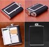 Image of LMETJMA 5oz Hip Flask & Creative Cigarette Case Stainless Steel Hip Flask Wine Flagon Pot Liquor Alcohol Whiskey Bottle KC0326-3 - Shopiment