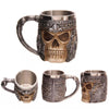 Image of 3D Skull Mug Coffee Tea Skull Knight Tankard Dragon Drinking Double Wall Stainless Steel Cup - Shopiment