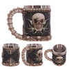 Image of 3D Skull Mug Coffee Tea Skull Knight Tankard Dragon Drinking Double Wall Stainless Steel Cup - Shopiment