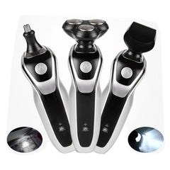 Men Electric Razor Waterproof Rotating Beard Clipper