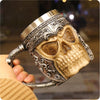 Image of 3D Skull Mug Coffee Tea Skull Knight Tankard Dragon Drinking Double Wall Stainless Steel Cup - Shopiment