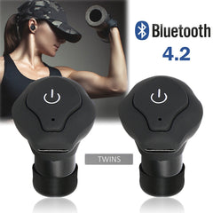 Bluetooth Headphones Mini Wireless Earbuds Sports Bass Earphone - Shopiment