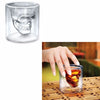 Image of Halloween Skull Double Transparent Glass Beer Cup For the Home Bar Beer Water and Party Hotel Wedding Glasses Gift Drinkware - Shopiment