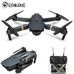 E58 WIFI FPV With Wide Angle HD Camera Foldable Arm RC Quadcopter Drone RTF VS VISUO - 2MP x 3 Battery - Shopiment